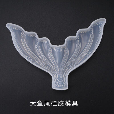 DIY crystal dropper mold, three-dimensional large fish tail mold, mirror display table, mirror silicone mold wholesale