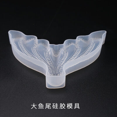 DIY crystal dropper mold, three-dimensional large fish tail mold, mirror display table, mirror silicone mold wholesale
