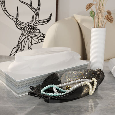 DIY crystal dropper resin feather wing plate ornament mirror plate storage box silicone mold