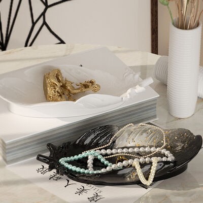 DIY crystal dropper resin feather wing plate ornament mirror plate storage box silicone mold