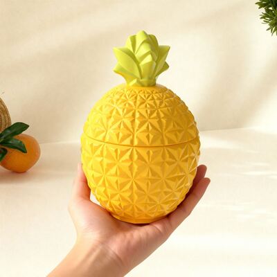 Dropping resin pineapple storage jar silicone mold DIY aromatherapy candle cup table gypsum mold