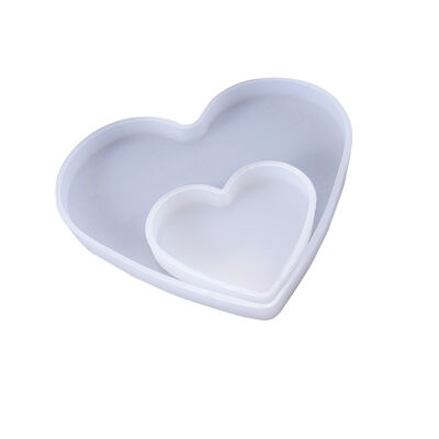 DIY crystal dropper silicone mold heart shaped ornament table decoration grinding tool cake mold