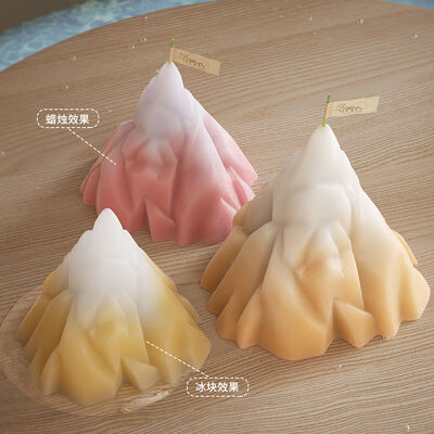 DIY Snow Mountain Aromatherapy Candle Mold Flame Mountain Single Three Dimensional Cone Iceberg Ice Cream Gypsum Silicone Mold
