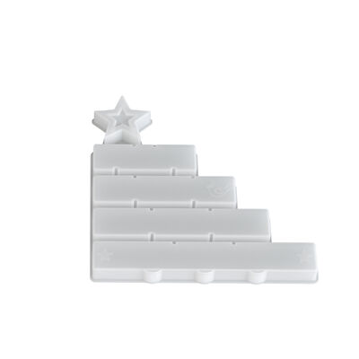 DIY resina de cristal listado de Navidad molde de caída yeso de aromaterapia molde de señal de bendición de Navidad
