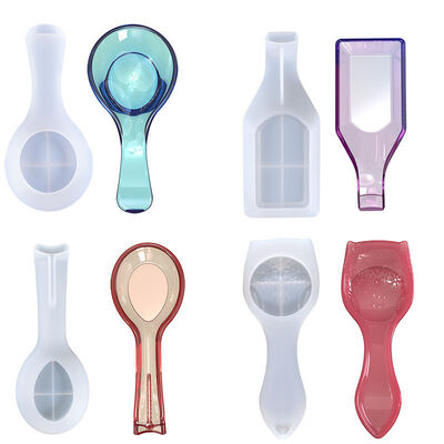 DIY crystal dropper homemade spoon holder mold, spoon pad, spatula holder, kitchen shelf, silicone mold