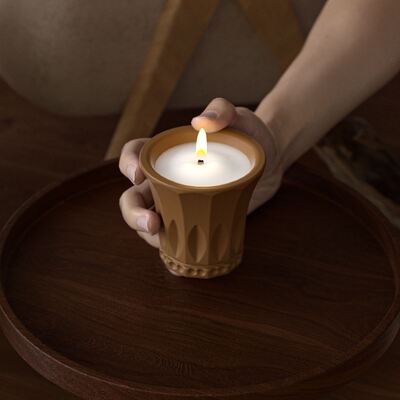 DIY Aromatherapy Gypsum Cement Round Vase Flower Pot Silicone Mold Aromatherapy Candle Cup Gypsum Mold