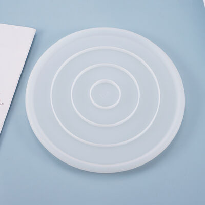 DIY crystal dropper mold, large circular mirror plate, curved dish, coaster, silicone mold