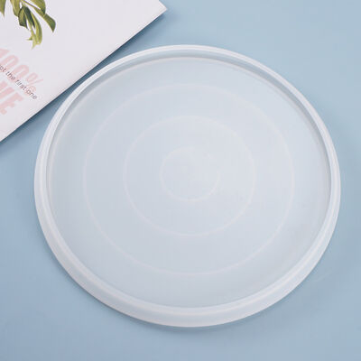 DIY crystal dropper mold, large circular mirror plate, curved dish, coaster, silicone mold