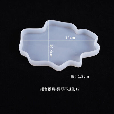 DIY crystal dropper mold, irregular coaster placement mold, decorative irregular silicone mold