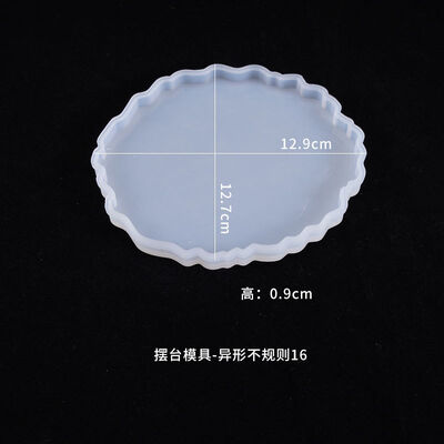 DIY crystal dropper mold, irregular coaster placement mold, decorative irregular silicone mold
