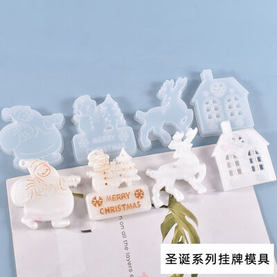 DIY Crystal Dropping Mold Christmas Series Room Hanging Platform Decoration Silicone Mold