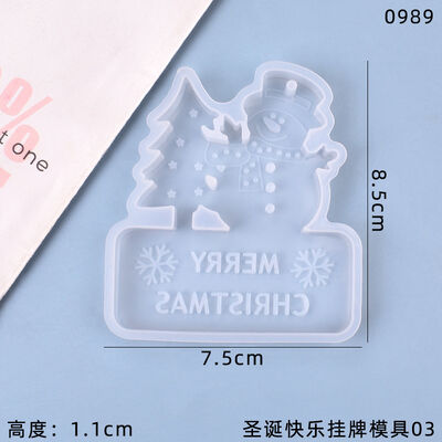 DIY Crystal Dropping Mold Christmas Series Room Hanging Platform Decoration Silicone Mold