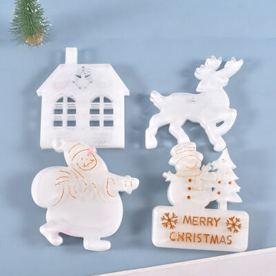 DIY Crystal Dropping Mold Christmas Series Room Hanging Platform Decoration Silicone Mold