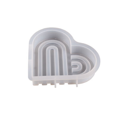 Dropping glue ins style heart-shaped door candle mold heart-shaped coaster Valentine's Day arch decoration silicone mold