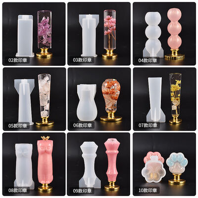Drip glue DIY seal handle silicone mold fire paint seal head envelope wax seal universal handle grinding tool