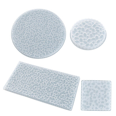 DIY Crystal Drip Glue Aromatherapy Gypsum Grinding Tool Round, Rectangular, Diamond Pattern Table Silicone Mold