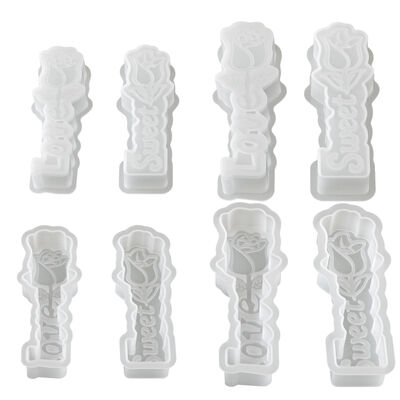 New Rose, Tulip, Flower Candle Ornament Silicone Mold Aromatherapy Gypsum Dropping Mold