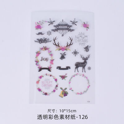 DIY crystal dropper molds, multiple transparent color materials, stickers, dropper production materials, paper