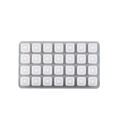 Crystal Drip Glue 26 English Letter Bead Cube Perforated Gypsum Bracelet Bead Silicone Mold