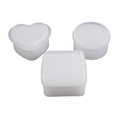DIY crystal dropper mold storage box, peach heart circular upright table storage jewelry box, silicone mold
