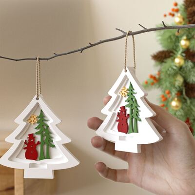 DIY Christmas Dropping Mold Christmas Tree Snowman Aromatherapy Expanded Gypsum Hanging Silicone Mold
