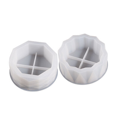 Circular cut flower pot storage box silicone mold DIY crystal drip glue cement gypsum resin grinding tool