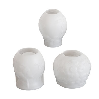 DIY Crystal Drop Glue Relief Vine Flower Pattern Vase Aromatherapy Gypsum Storage Can Silicone Mold