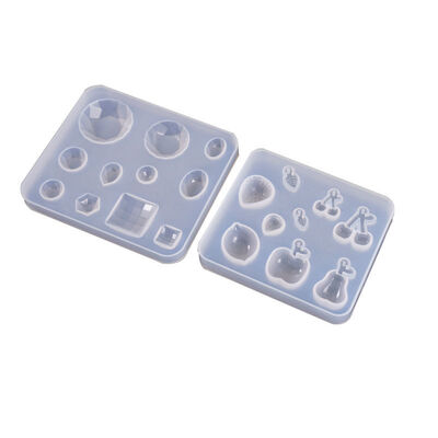 Crystal dropper mold diamond gemstone collection mold fruit series apple cherry silicone mold
