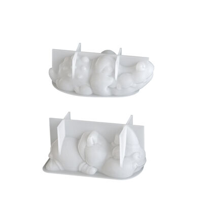 Crystal dropper mirror Q-version crocodile rhinoceros jewelry ornament dropper mold DIY aromatherapy candle mold