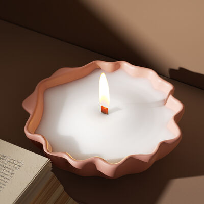 DIY dropper resin sized shell storage tray, aromatherapy gypsum lace shell candle cup, silicone mold