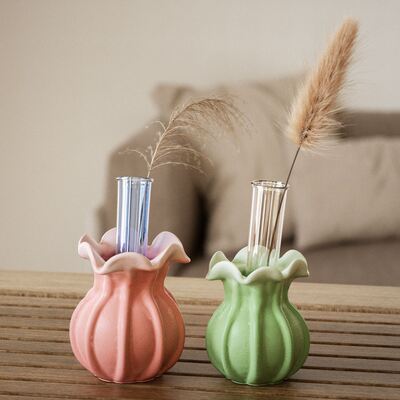 DIY resin mirror lace flower hydroponic vase DIY gypsum candle holder silicone mold