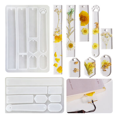 DIY crystal resin dropper glue large, medium, small rectangular cat claws hexagonal oval bookmark full page silicone mold