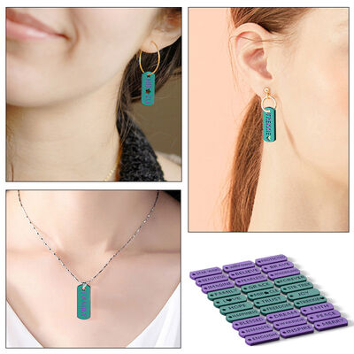 DIY Crystal Droplet English Pendant Eardrop Mold Mini English Bracelet Hanging Pendant Silicone Mold