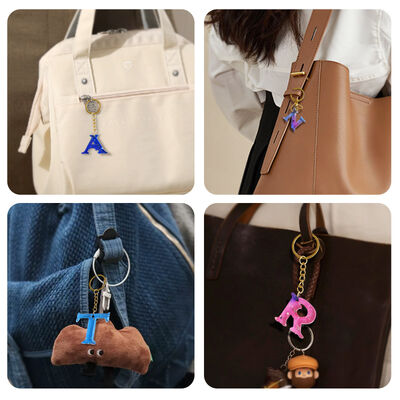 DIY resin shaped 26 English letter dropper mold aromatherapy keychain pendant silicone mold
