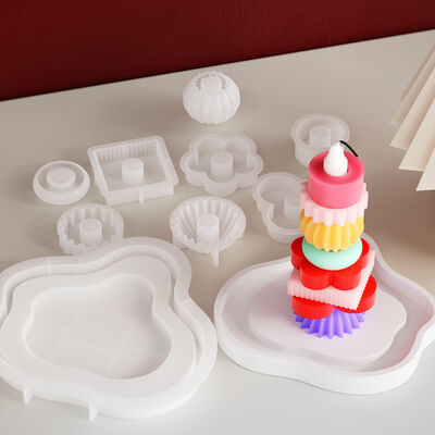 DIY Candle Stacking Music Silicone Mold Aromatherapy Candlestick Candleholder Multiple Circus Stacking Music Molds
