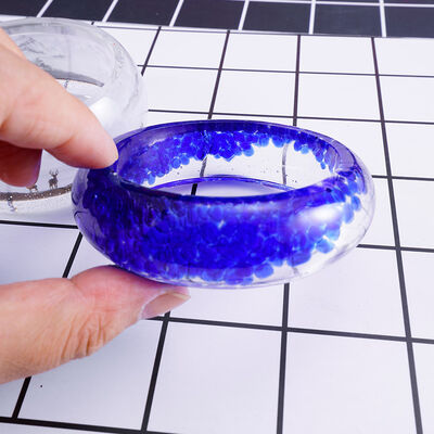 DIY crystal dropper wide face bracelet mold, silicone bracelet mold, high transparency mirror mold, jewelry material