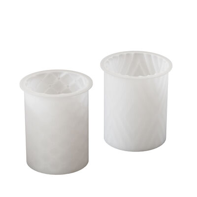 DIY Crystal Dropping Gel Mold Cylinder Aromatherapy Diamond Leather Pattern Gypsum Candle Ornament Silicone Mold