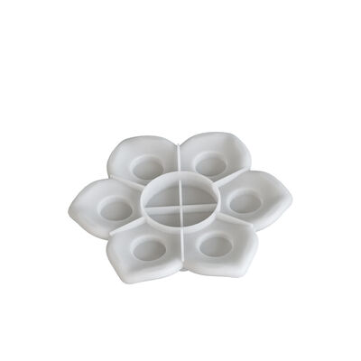 Aromatherapy gypsum resin lotus flower candle holder ornament silicone mold DIY minimalist style candle base