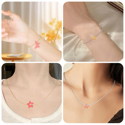 Crystal Drip Glue Flowing Sand Small Accessories DIY Love Pentagram Resin Bracelet Pendant Silicone Mold