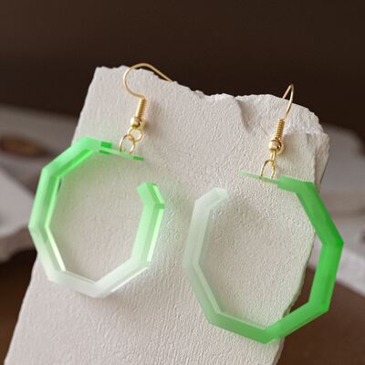 DIY Cross border Crystal Dropping Resin Mirror Simple Earrings Jewelry Pendant Dropping Silicone Mold