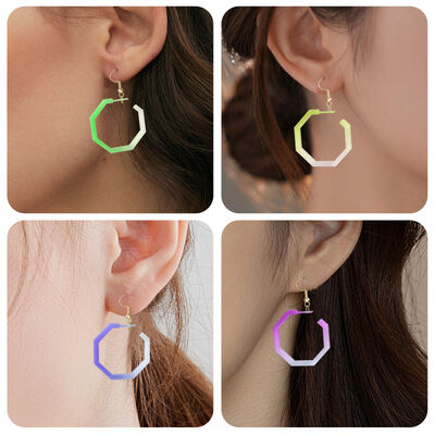 DIY Cross border Crystal Dropping Resin Mirror Simple Earrings Jewelry Pendant Dropping Silicone Mold