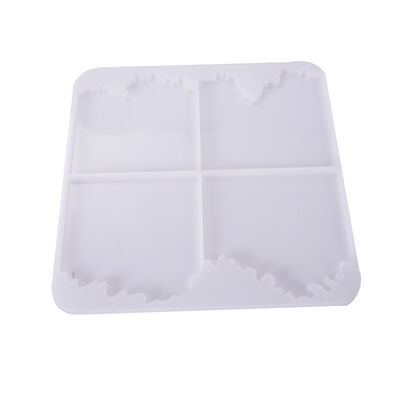 DIY crystal dropper mold, irregular coaster, table, wavy base, silicone mold wholesale