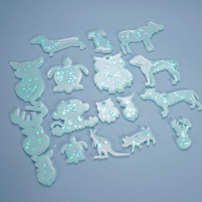 DIY drip glue mold hanging pendant keychain self-made creative hanging decoration silicone mold wholesale