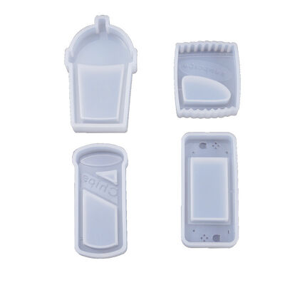 DIY crystal dropper mold, flowing sand candy biscuit pendant, bag decoration ornament, silicone mold