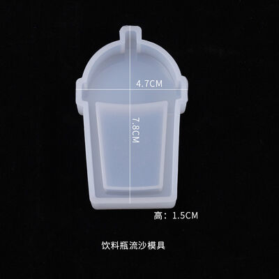 DIY crystal dropper mold, flowing sand candy biscuit pendant, bag decoration ornament, silicone mold