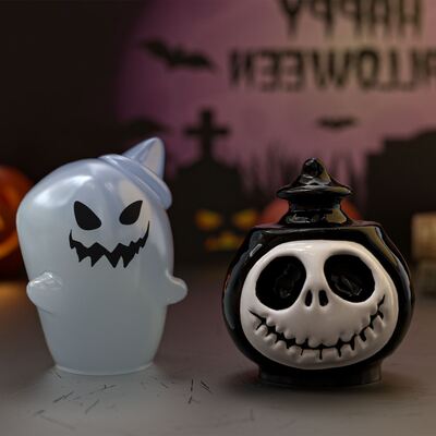 3D 3D hooded demon ghost pumpkin Halloween dropper silicone mold aromatherapy candle plaster mold