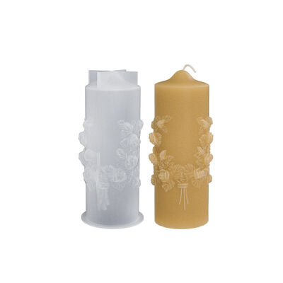 Crystal dropper rose cylindrical ornament silicone mold DIY aromatherapy gypsum candle dropper grinding tool