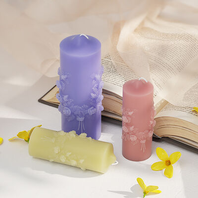 Crystal dropper rose cylindrical ornament silicone mold DIY aromatherapy gypsum candle dropper grinding tool