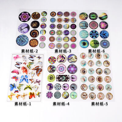 Crystal Drip Glue DIY Material Color Transparent Material Paper Love Butterfly Plush Tree Filling Transparent Material