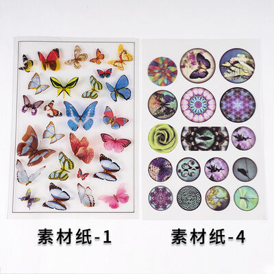 Crystal Drip Glue DIY Material Color Transparent Material Paper Love Butterfly Plush Tree Filling Transparent Material
